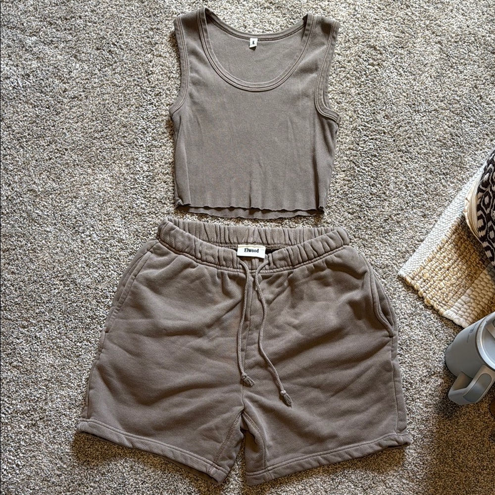 ELWOOD Tank Top and Shorts Matching Sweat Set